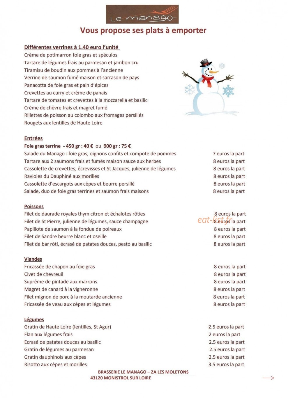 Le Manago — carte page 1
