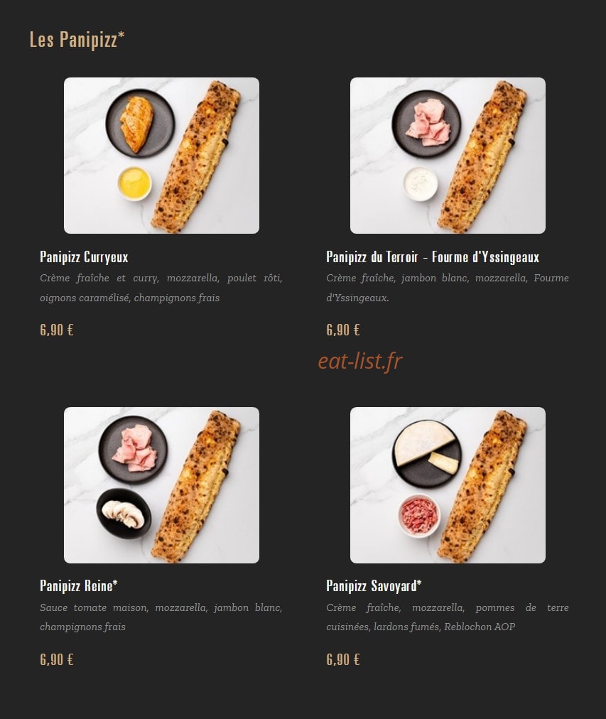 Pizza Cosy — carte page 3