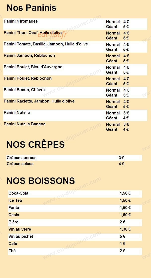 planet pizza — carte page 2