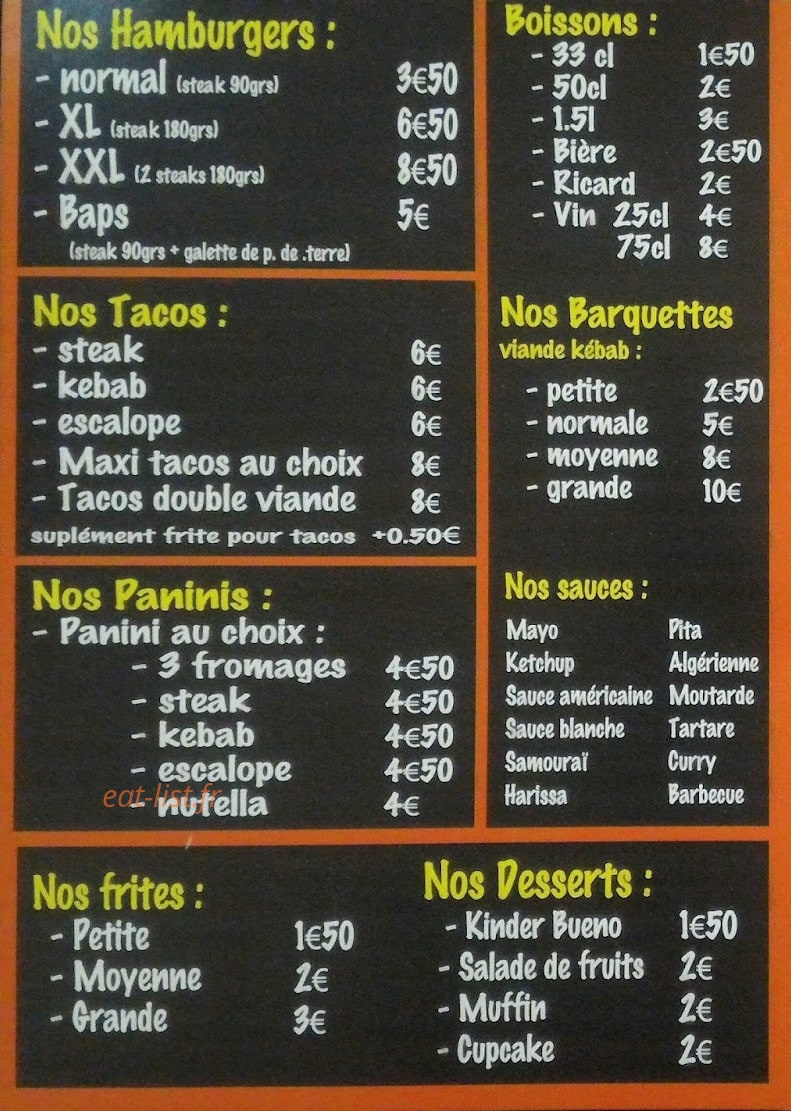 Restaurant Le Konya — carte page 4