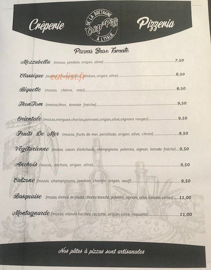 Crêp'Pizz 43 — carte page 2