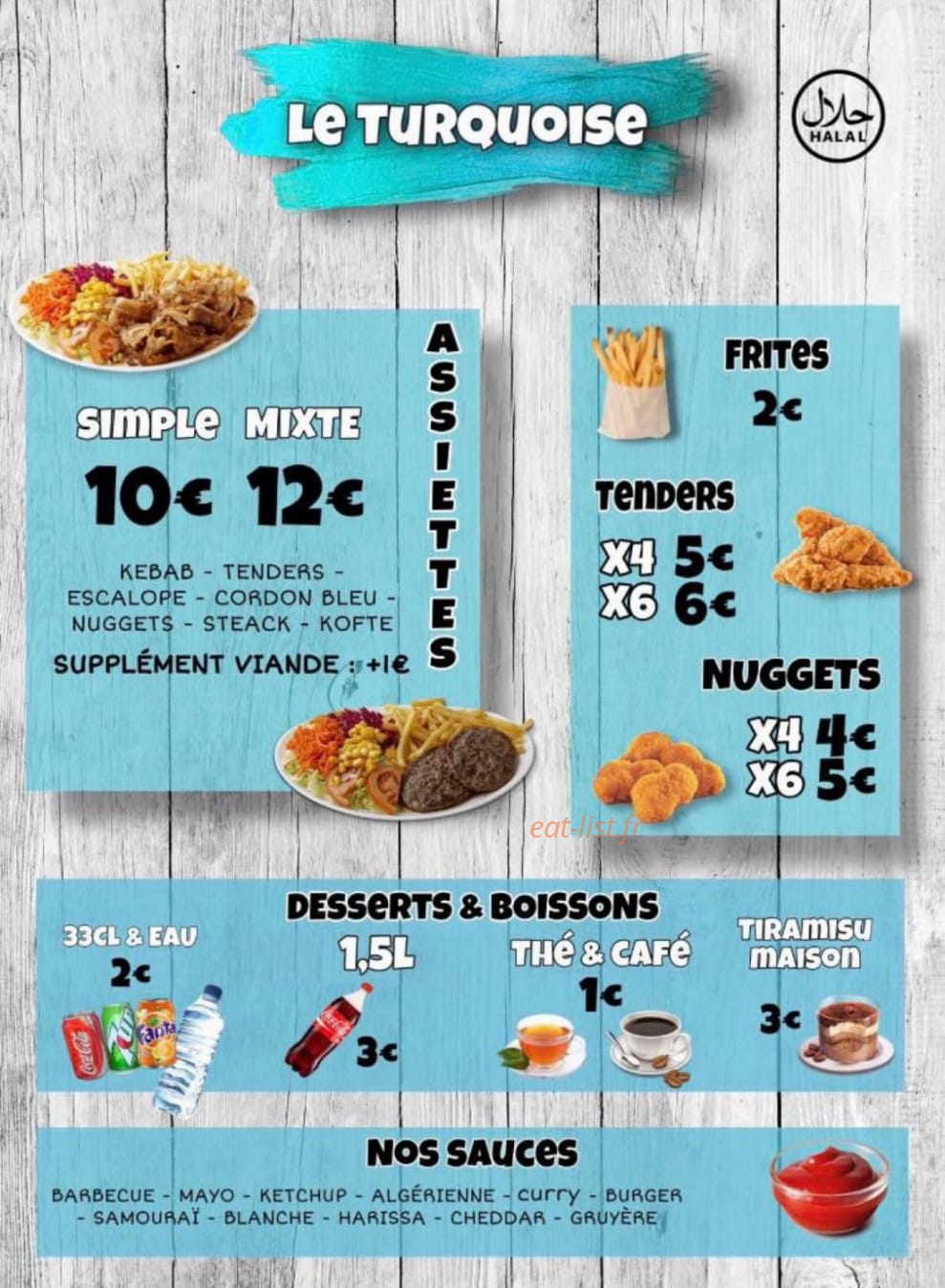 Le Turquoise — carte page 2