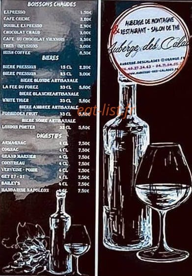 Auberge des Calades — carte page 3