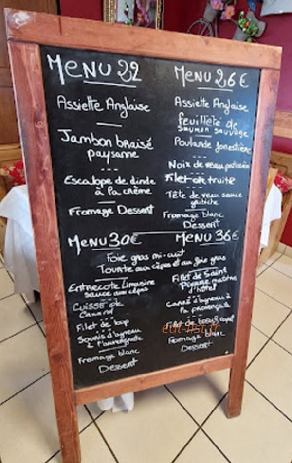 Chez Nounou — carte page 1