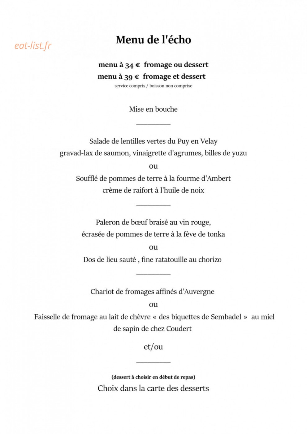 L'echo Et L'abbaye — carte page 2