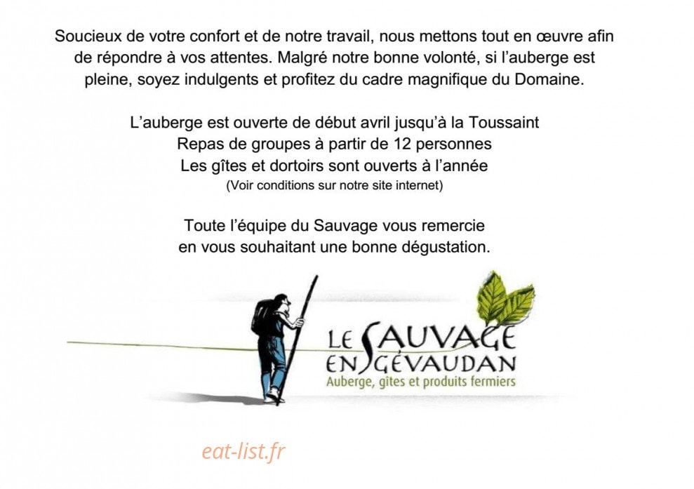 Le Sauvage en Gévaudan — carte page 8