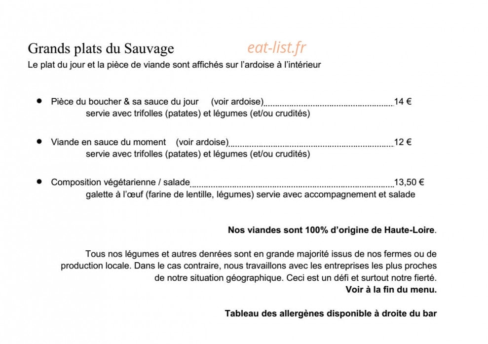 Le Sauvage en Gévaudan — carte page 4