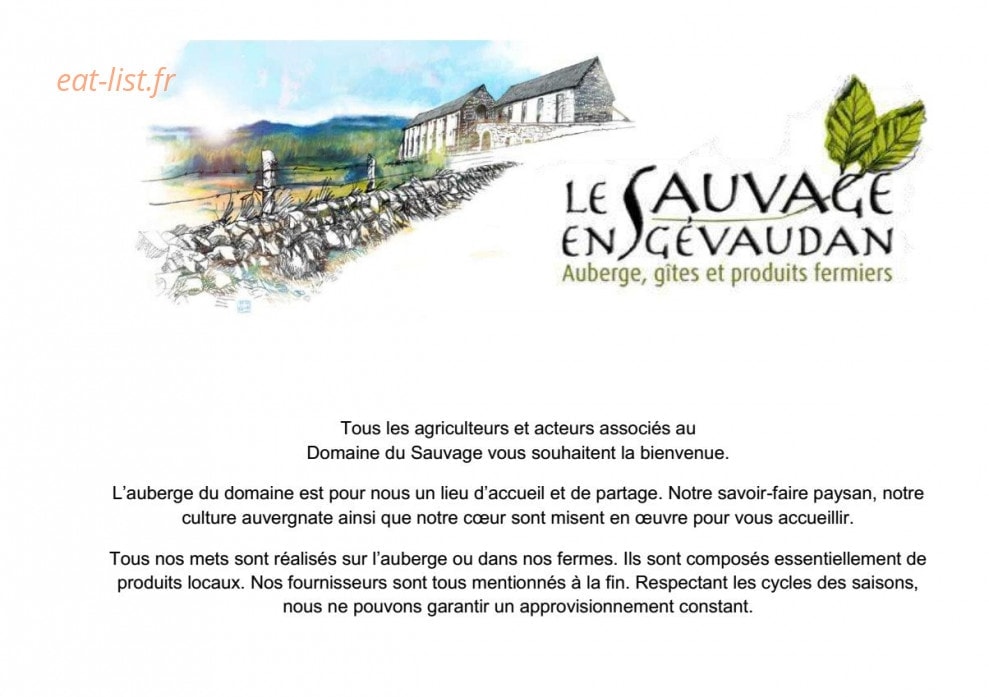 Le Sauvage en Gévaudan — carte page 1