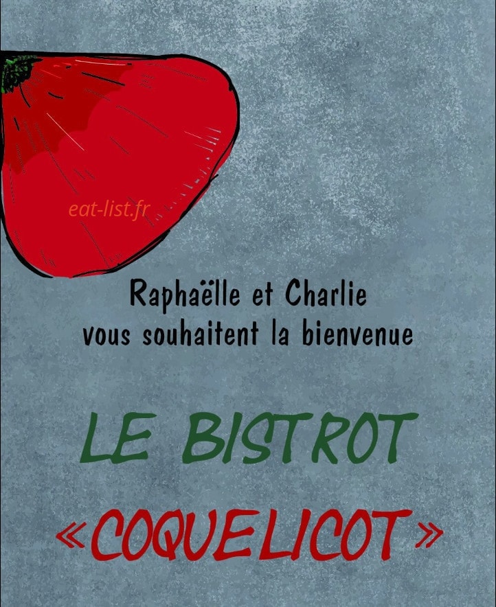 Le Bistrot Coquelicot — carte page 1
