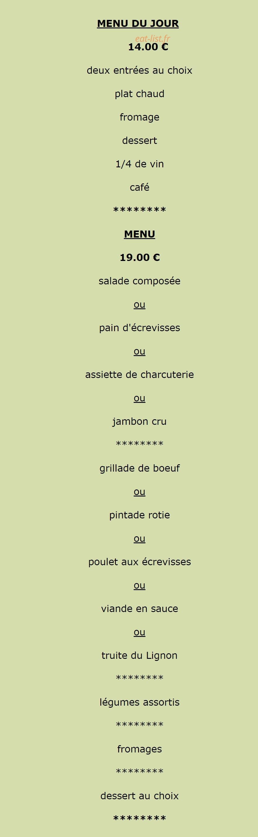 Le Chatiague — carte page 1