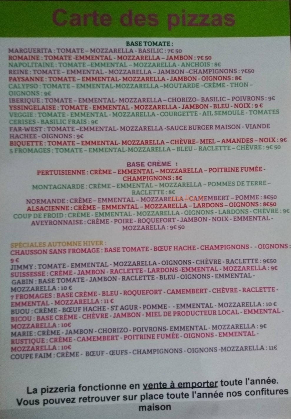 Pertuisienne — carte page 1