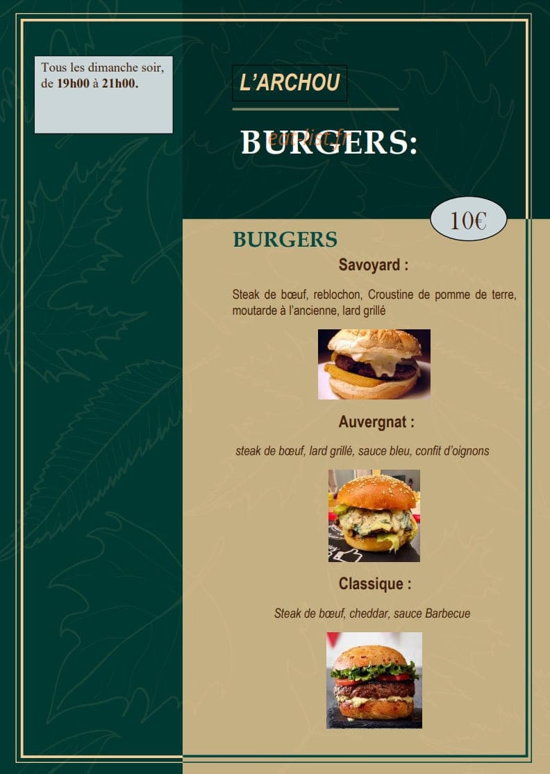 L'Archou — carte page 1