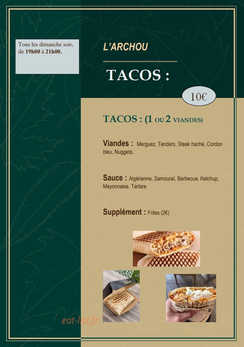L'Archou — carte page 2