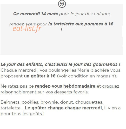 Boulangerie Marie Blachere — carte page 4