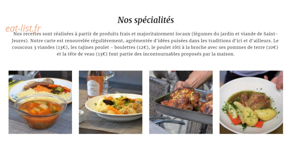 Café des Arts — carte page 1