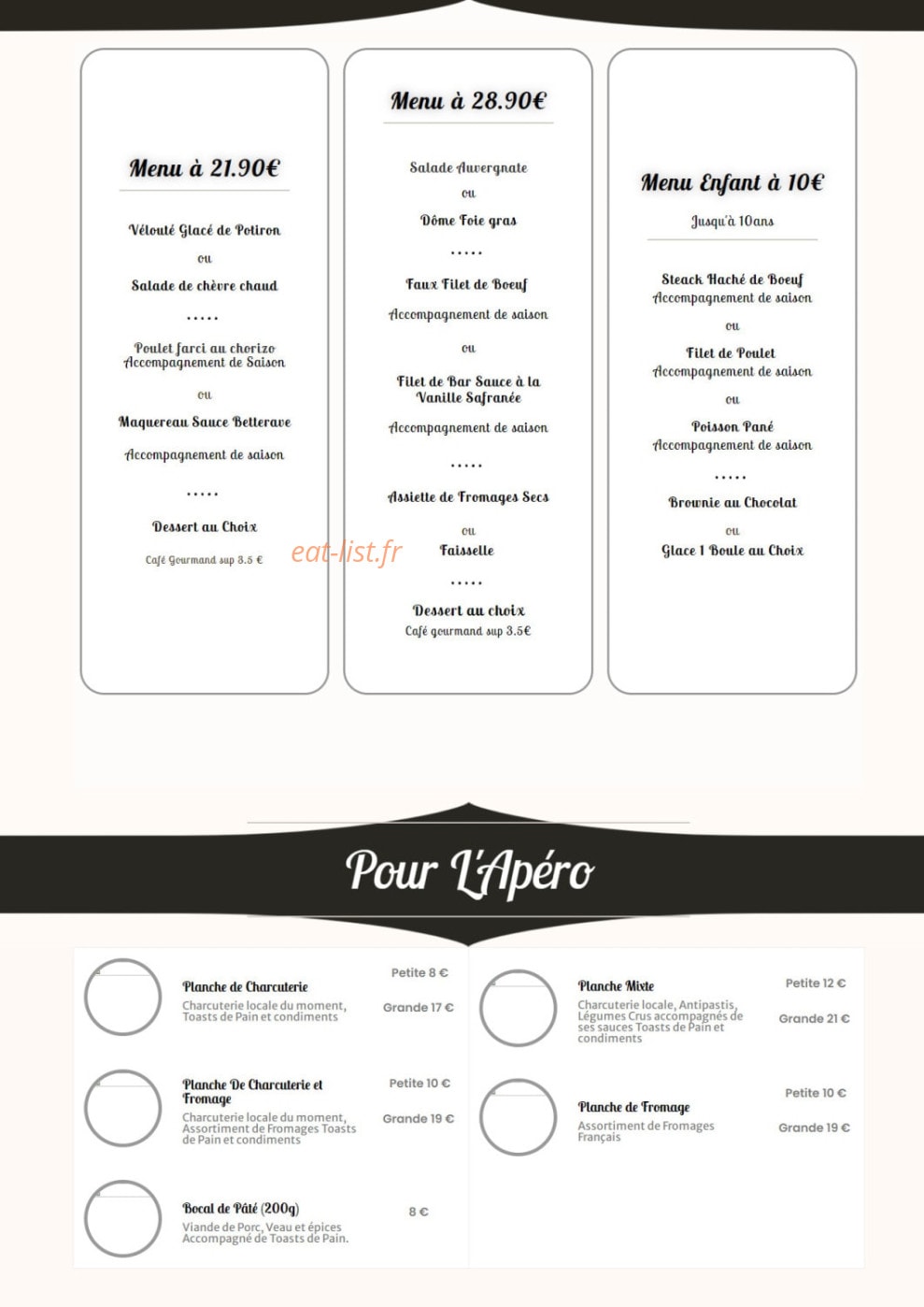 Chez Jo — carte page 2