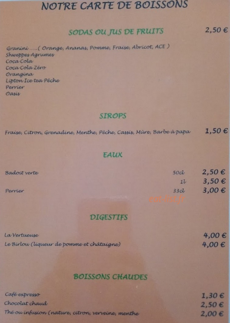 Chez Lôrette — carte page 2