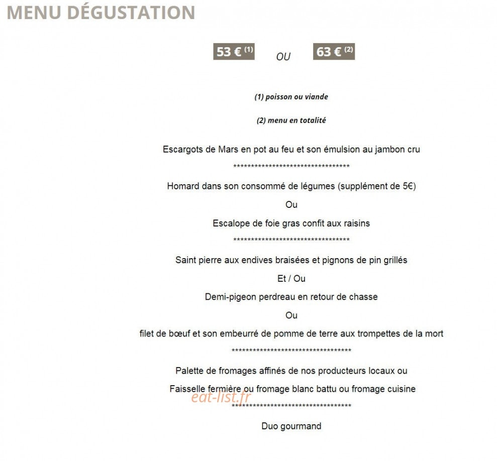 Le bourbon — carte page 2