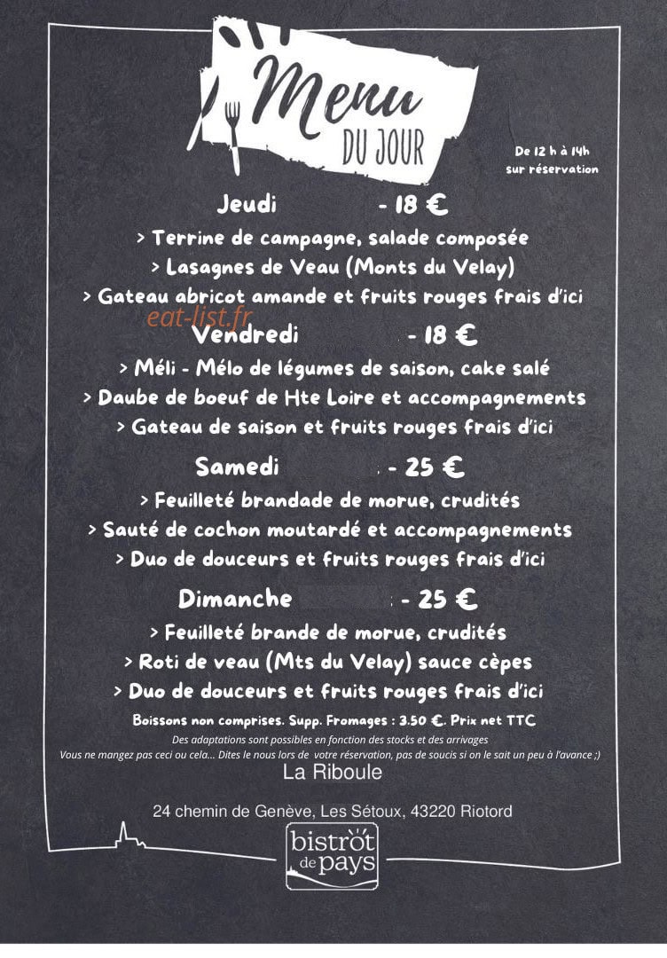 La Riboule — carte page 1