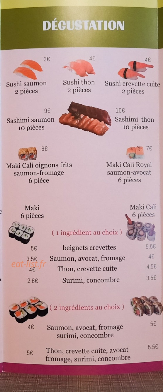 Carte et menu de Viet Food à Sainte Florine — Dégustations