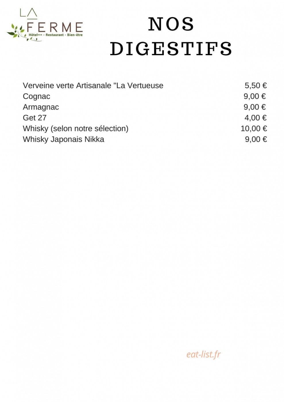 La ferme — carte page 6