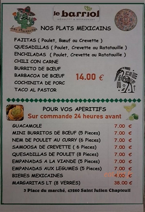 Las margaritas — carte page 1