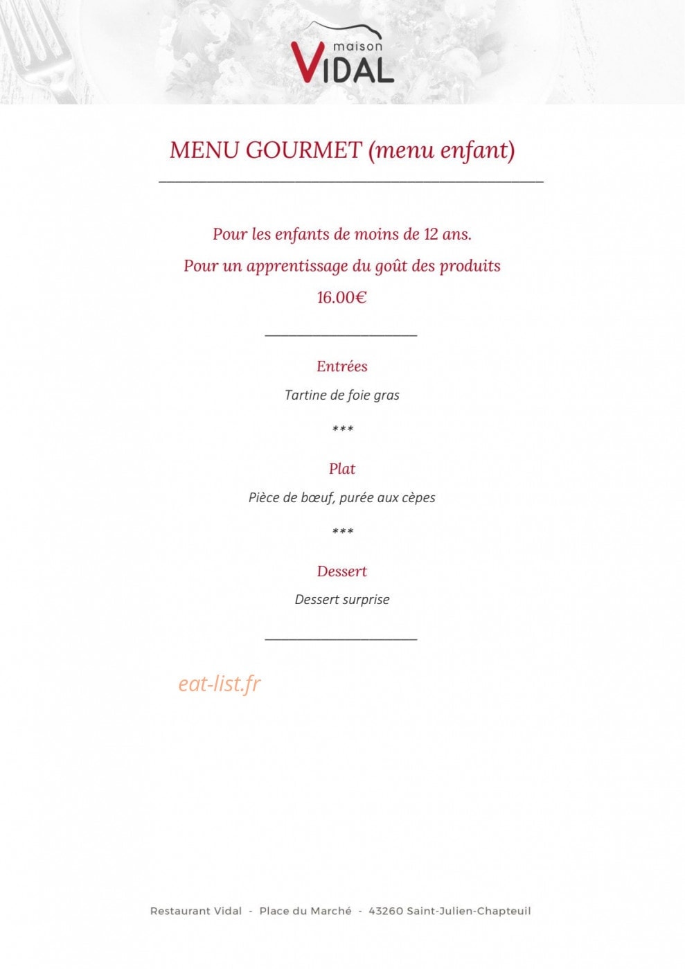 Vidal — carte page 7