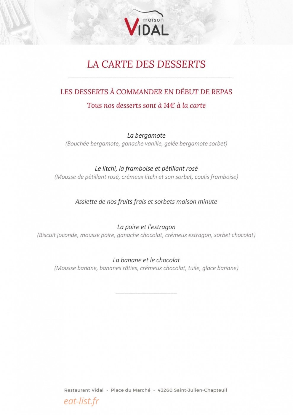 Vidal — carte page 5