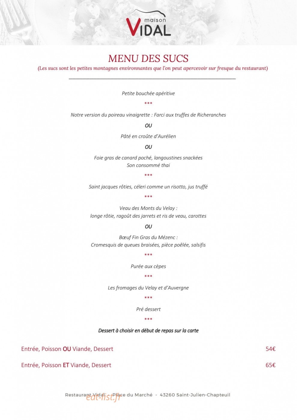 Vidal — carte page 4