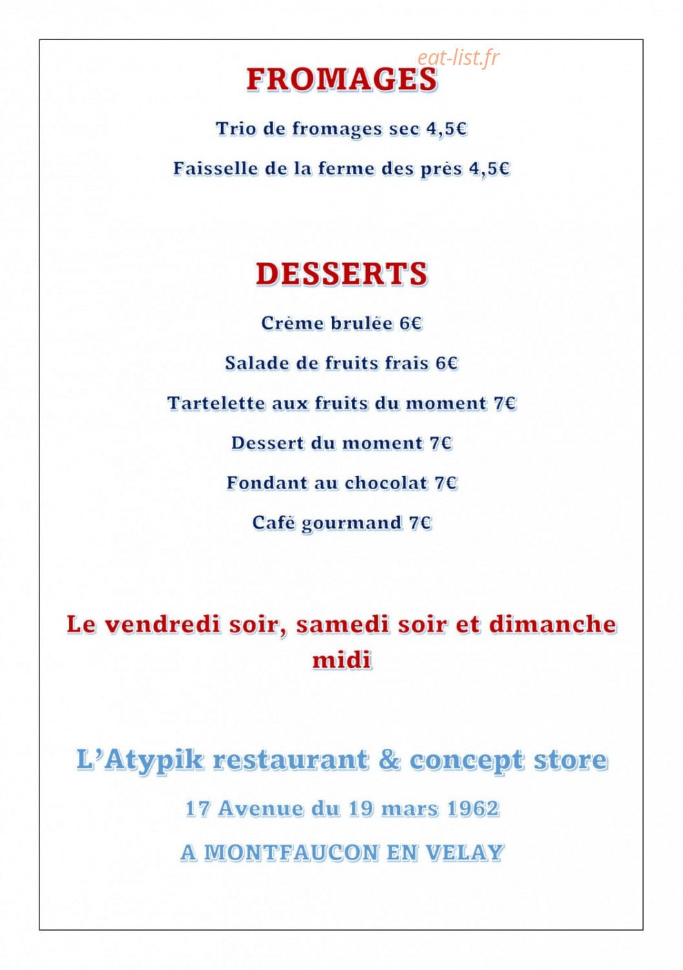 L'Atypik — carte page 4