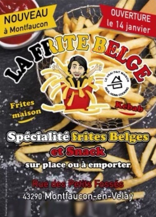 La Frite Belge — carte page 1