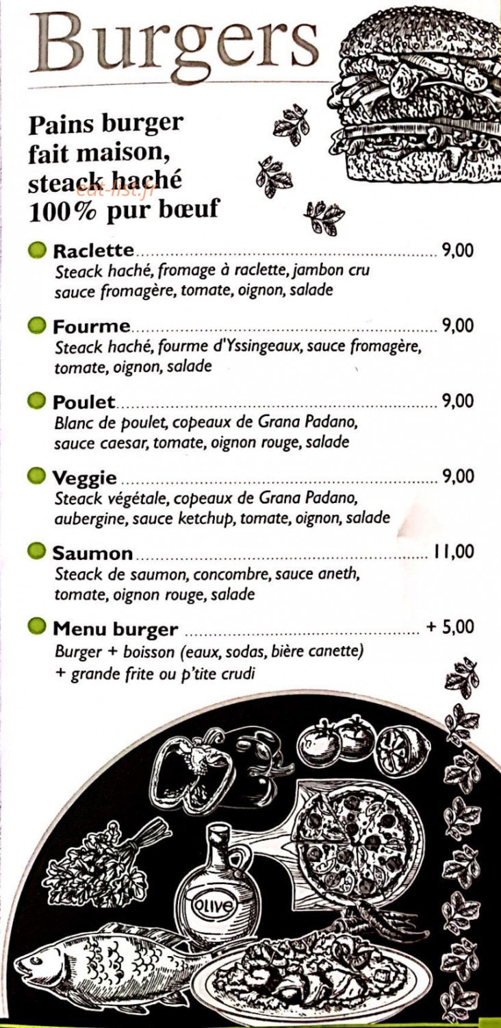 Mamzel Pizza — carte page 4