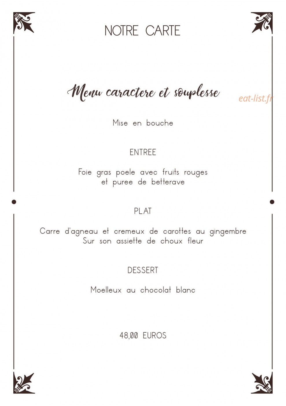 Entre Nous — carte page 3