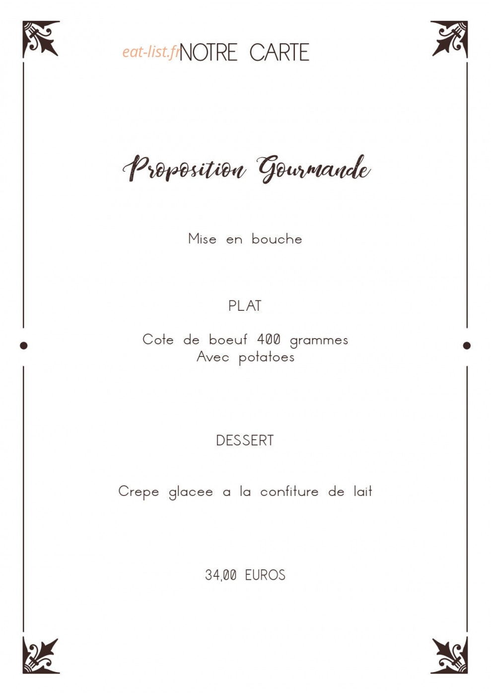 Entre Nous — carte page 7