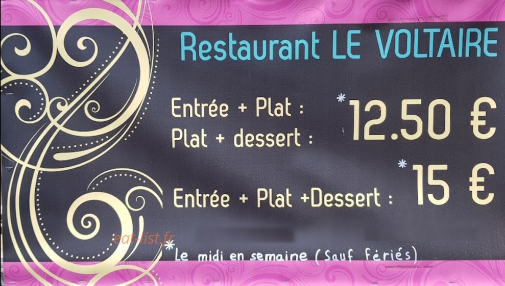 Le Voltaire — carte page 1