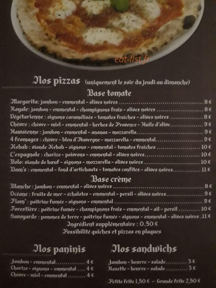 Le petit cabanon — carte page 1