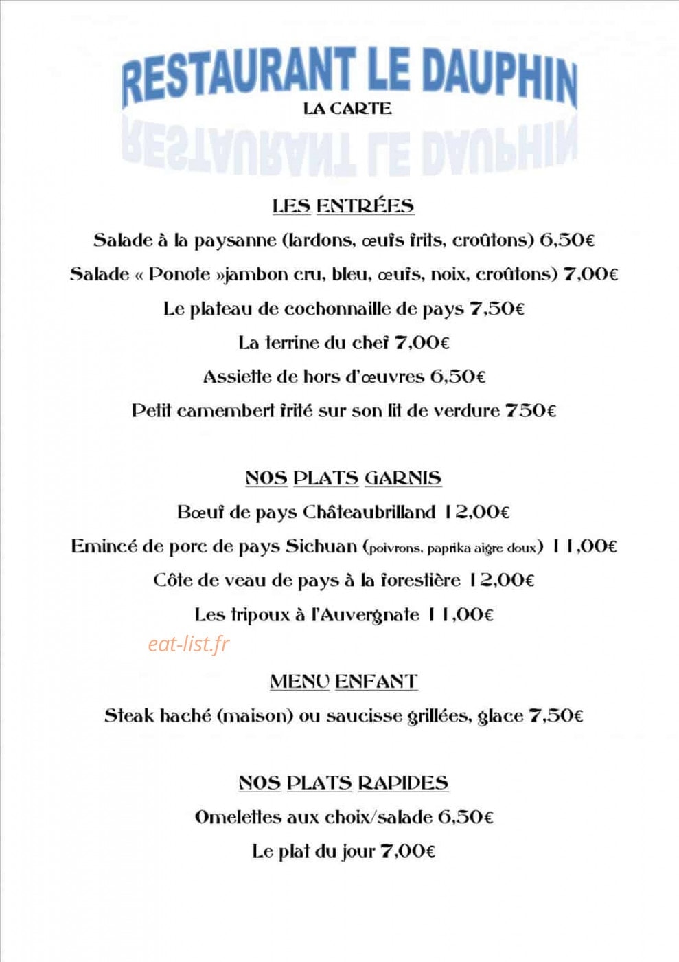 Le Dauphin — carte page 3