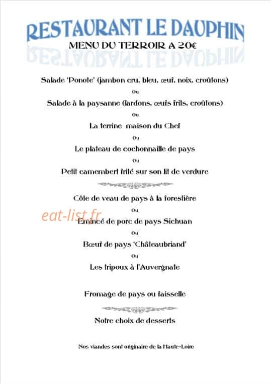 Le Dauphin — carte page 2