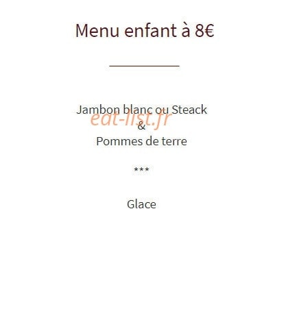 Restaurant des Voyageurs — carte page 2