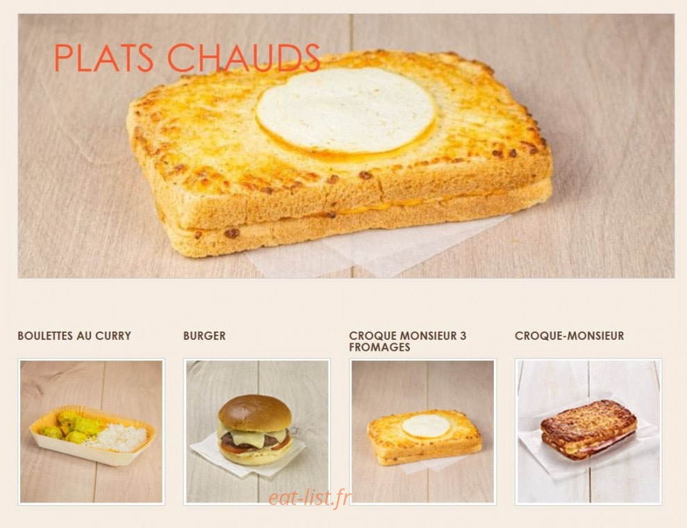 La Croissanterie — carte page 3