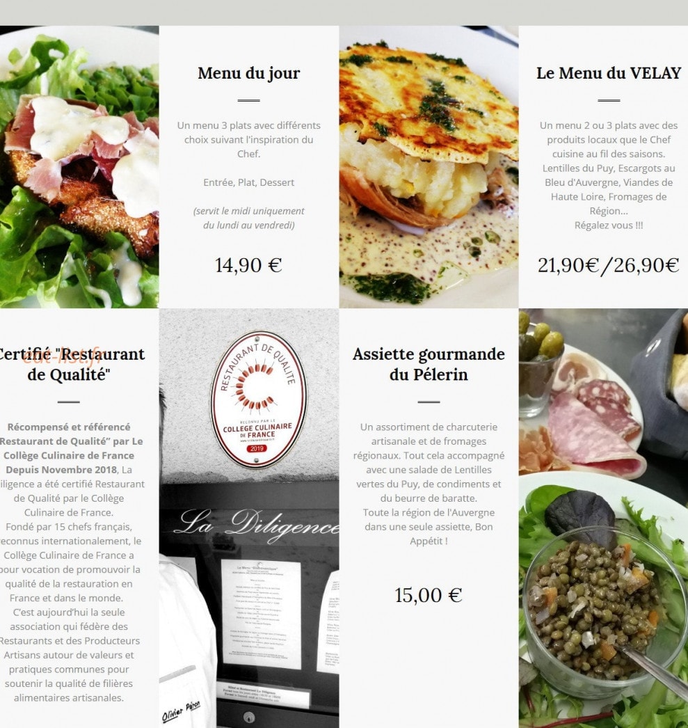 La Diligence — carte page 1