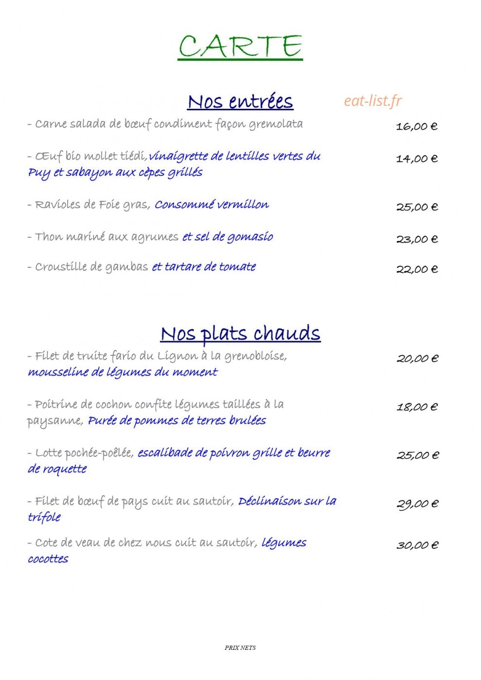 Clair Matin — carte page 4