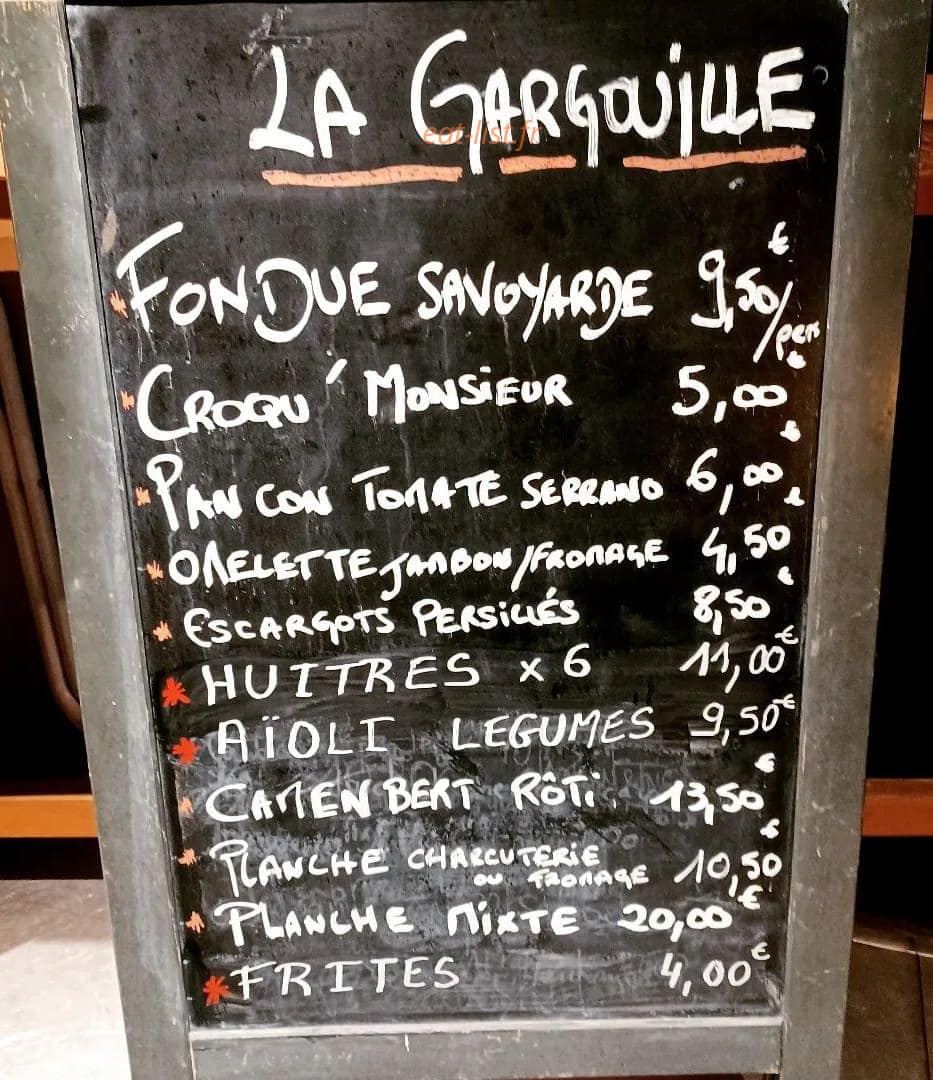 La Gargouille — carte page 1