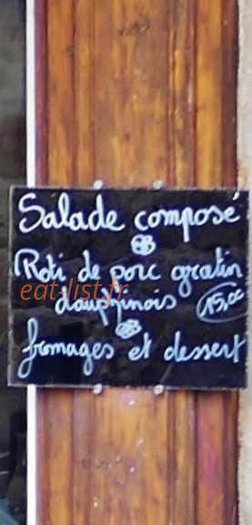 Chez Le Cantalou — carte page 1
