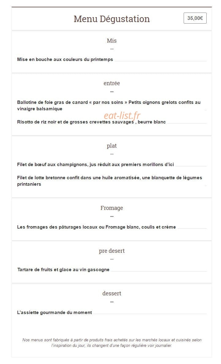 Le Jardin des Delices — carte page 2