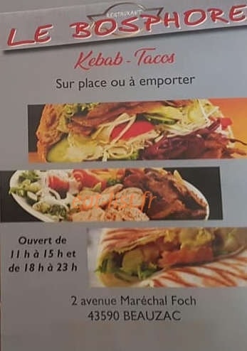 Le Bosphore — carte page 1