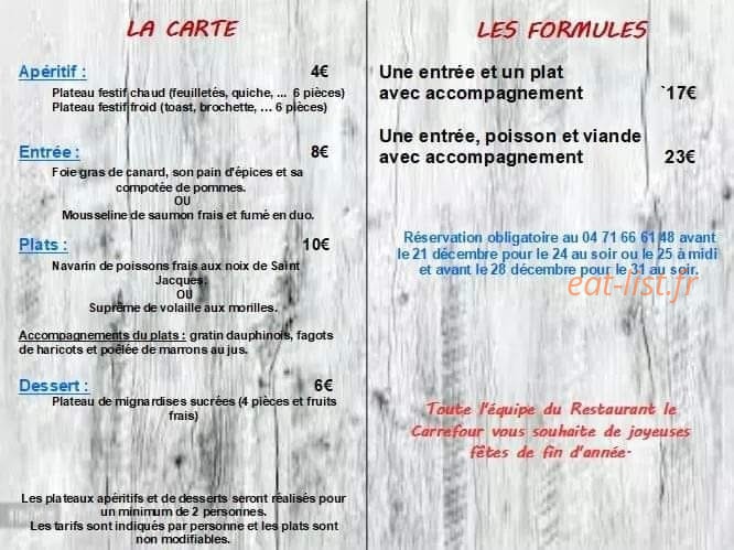 Le Carrefour — carte page 1