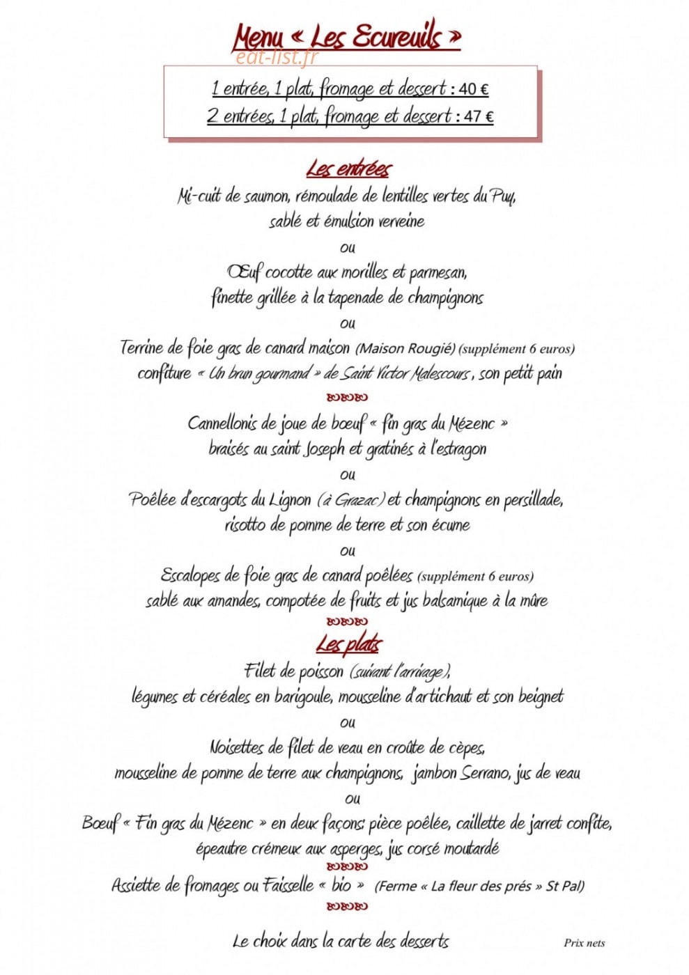 Les feuillantines — carte page 8