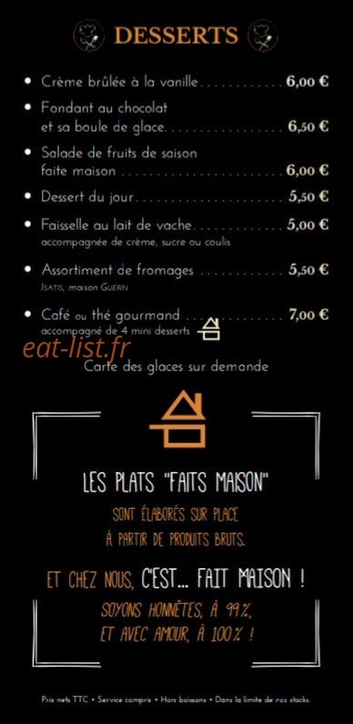 Le Bistrot — carte page 6