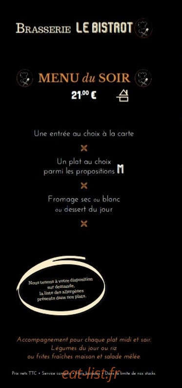 Le Bistrot — carte page 5